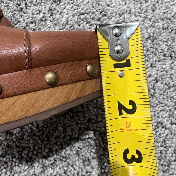 Korks Wynne Clogs Brown Strappy Heels Platform Faux Leather Women’s Size US 7 M - Picture 9 of 10